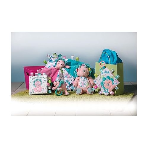  Taggies Soft Cloth Book with Crinkle Paper & Squeaker, 6 x 6-Inches, Aroar-a-Saurus