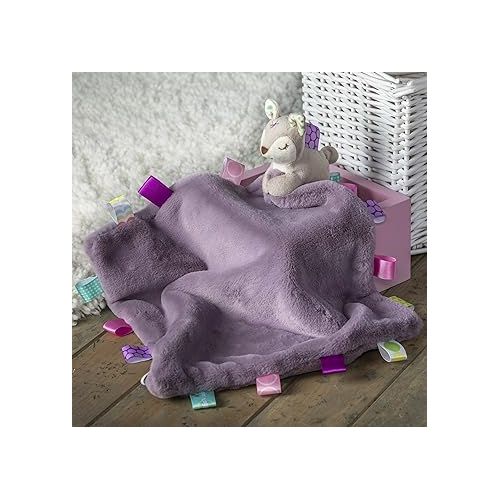  Taggies Huggy Stuffed Animal Security Blanket, 13 x 13-Inches, Flora Fawn