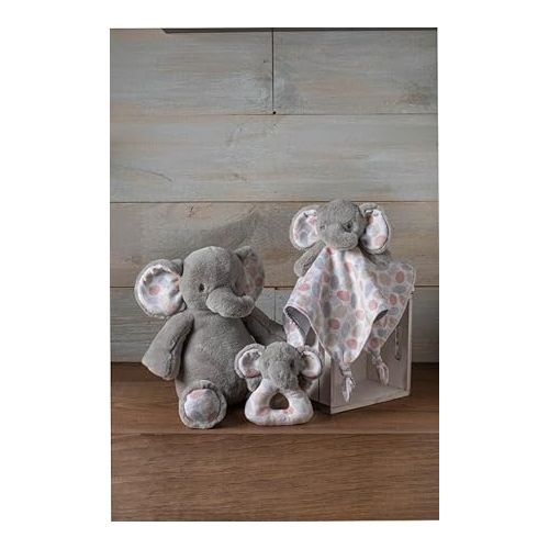  Mary Meyer Stuffed Animal Security Blanket, 13-Inches, Grey Kalahari Elephant