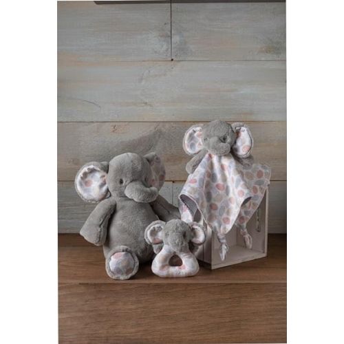  Mary Meyer Stuffed Animal Security Blanket, 13-Inches, Grey Kalahari Elephant