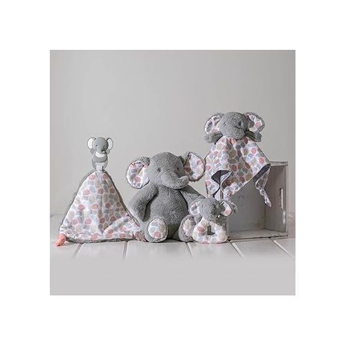  Mary Meyer Stuffed Animal Security Blanket, 13-Inches, Grey Kalahari Elephant
