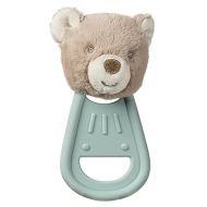 Mary Meyer Teething Toys Simply Silicone Teether with Soft Toy, 6-Inches, Bear