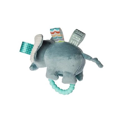  Taggies Soft Baby Rattle with Teether Ring and Sensory Tags, 6-Inches, Dream Big Elephant