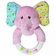 Mary Meyer Ring Baby Rattle, Ella Bella Elephant, 5-Inch