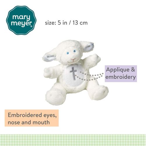  Mary Meyer Baby Rattle Soft Toy, Christening Lamb