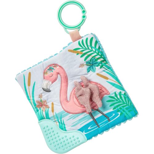  Mary Meyer Crinkle Teether Toy with Baby Paper and Squeaker, 6 x 6-Inches, Tingo Flamingo, (Model: 43131)