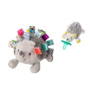 Mary Meyer Taggies Heather Hedgehog Soft Toy and Sunshine Hedgehog Wubbanub Pacifier Bundle (2 Items)