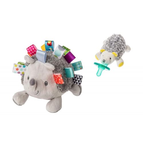  Mary Meyer Taggies Heather Hedgehog Soft Toy and Sunshine Hedgehog Wubbanub Pacifier Bundle (2 Items)