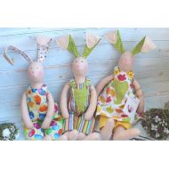 /MaryPoDolls Textile Bunny, Stuffed bunny, Handmade bunny, Gift for girl, Stuffed toy, Textile toy, Lavender Bunny