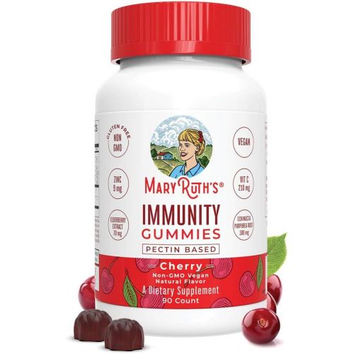  [아마존 핫딜] [아마존핫딜]MaryRuth Organics Immunity Gummies by MaryRuths - Immune System Booster for Kids & Adults - Echinacea, Elderberry, Vitamins C, D & Zinc - Organic Ingredients Vegan Non-GMO Gluten-Free Pectin-Based C