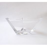 /Mascarajones Modernist Triangular Crystal Bowl