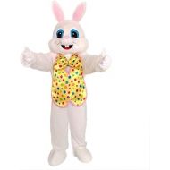 Mascotshop Easter Bunny Rabbit Blue Vest Mascot Costume Bunny Costume, As The Picture, 53-61…