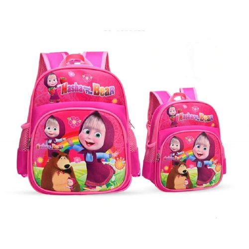  Masha and Bear MASHA and the BEAR Kids Pink Backpack 322412cm