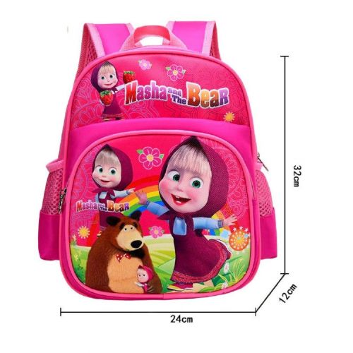  Masha and Bear MASHA and the BEAR Kids Pink Backpack 322412cm