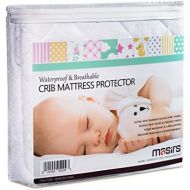 [아마존베스트]Masirs Crib Mattress Protector Cover - Comfortable, Breathable and Waterproof Bamboo Material. Keep The Crib Mattress Clean and Protected and Give Your Baby a Cozy Restful Sleep. Machine