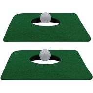Mask Upstreet Putting Mat for Indoor Golf Cup - Includes Two Indoor Putt Mats and Two Training Balls