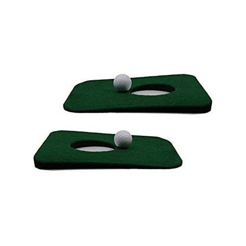  Mask Upstreet Putting Mat for Indoor Golf Cup - Includes Two Indoor Putt Mats and Two Training Balls