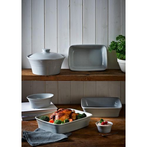  Mason Cash Classic Kitchen 17oz Oval Pie Dish - Gray: Kitchen & Dining