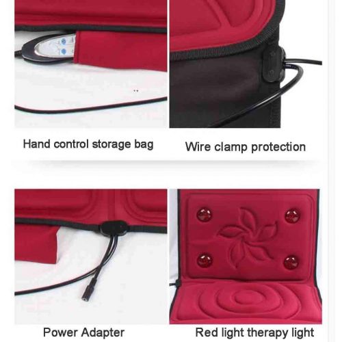  Massage mattress massage mattress Multifunction Electric Heated Pad Massage Cushion Full Body Home Massager Mat Therapy Heating Pad,Relieve Neck Back Roscloud@