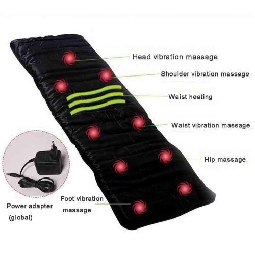  Massage mattress massage mattress Full Body Massager Mat with Shiatsu Neck Pad for Full Body Pain Relief Therapy Full Body Heating Pad Relieves Stress Roscloud@