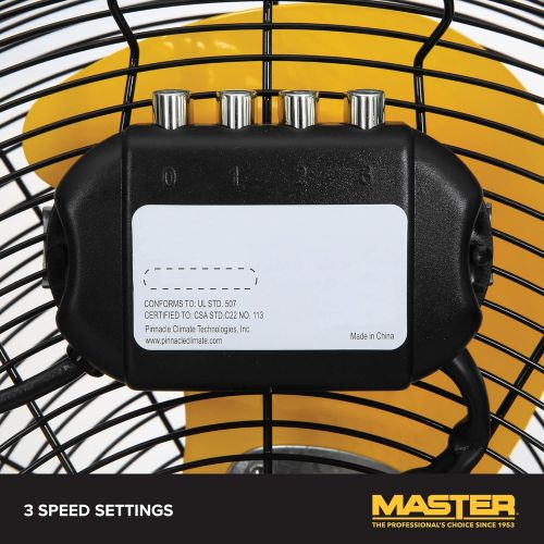  Master MAC-20F-DDF-B 20 High Velocity Floor Fan