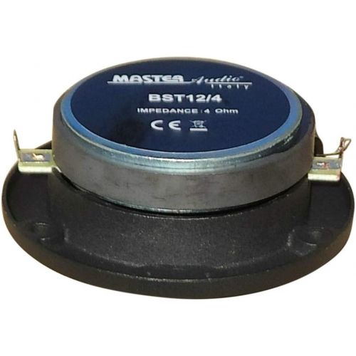 2 Super Tweeter Master Audio BST12/4 BST 12/4 with 175 watt rms and 350 watt max 9.50 cm diameter 98 dB 4 ohm with 2.70 cm depth, per pair.