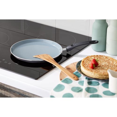  Master Class MasterClass Ceramic Non-Stick Induction Ready 24cm Eco Crepe Pan, Silver