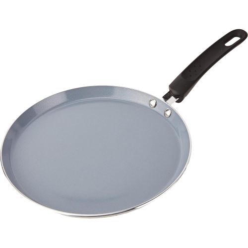  Master Class MasterClass Ceramic Non-Stick Induction Ready 24cm Eco Crepe Pan, Silver