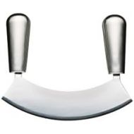 [아마존베스트]Kitchen Craft Kcmc Sshachoir Master Class Acero Stainless Steel Mezzaluna Mincing Knife with Blades, with pump 18x 14x 3cm