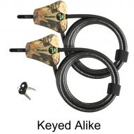 Master Lock - 8418KA-2 Camo 2-Pack Keyed Alike Python Camouflage Trail Camera Cable Locks