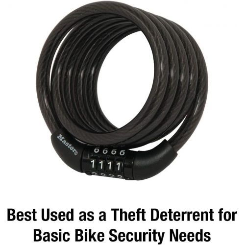  Master Lock 8143D Bike Lock Cable with Combination
