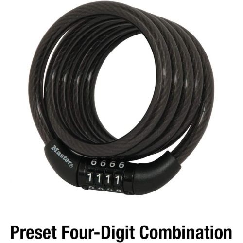  Master Lock 8143D Bike Lock Cable with Combination