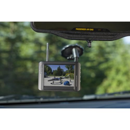  Master Lock 4843DATSEN Vehicle Back Up and Hitch Alignment Camera with 3.5 Inch Color Monitor