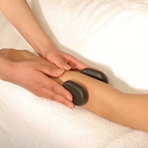  Master Massage Deluxe 70 Piece Basalt Massage Hot Stone Rock Set With Bamboo Box