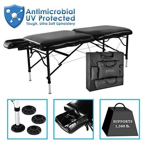  Master Massage 30 StratoMaster Light Weight, Black (Only 25 lbs) With New NanoSkin Upholstery and Fully Loaded with Accessories