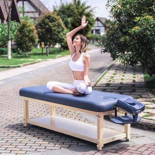  Master Massage 30Laguna Stationary Massage Table, Navy Blue