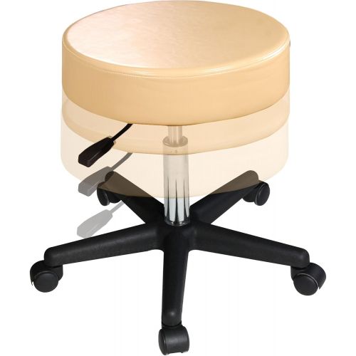  Master Massage Beauty Rolling Swivel Hydraulic Stool, Black Luster