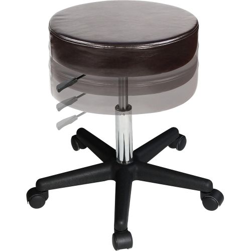  Master Massage Beauty Rolling Swivel Hydraulic Stool, Black Luster