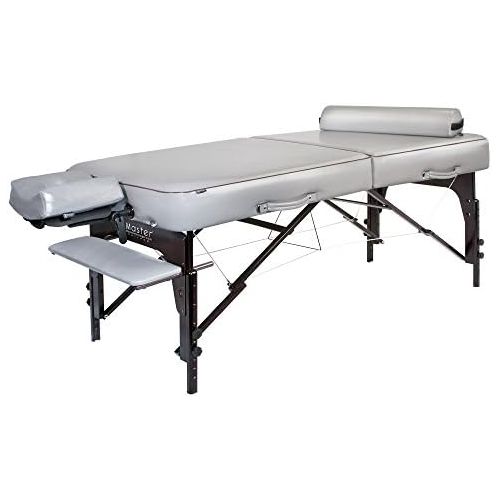  Master Massage 30 Montour Lx Massage Table Package with 3 Memory Foam,Dove Grey