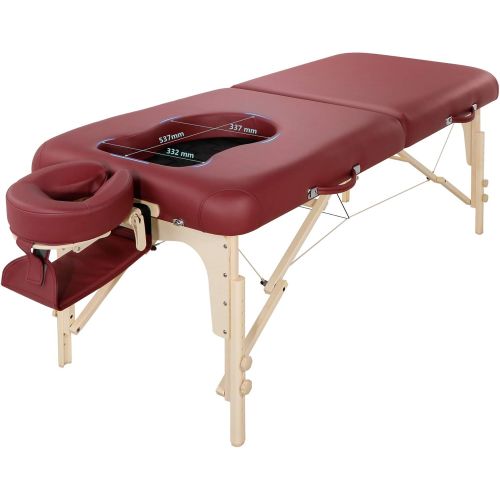  Master Massage 30 Eva Portable Pregnancy Multi-Functional Massage Therapy Beauty Bed Couch, Burgundy