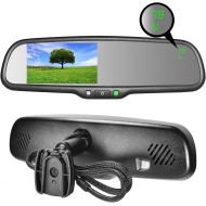 [아마존베스트]Master Tailgaters OEM Rear View Mirror with 4.3 Auto Adjusting Brightness LCD + Compass & Temperature - Universal Fit