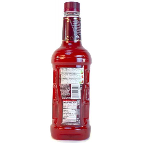  Master of Mixes Strawberry Daiquiri/Margarita Drink Mix, Ready To Use, 1 Liter Bottle (33.8 Fl Oz),...