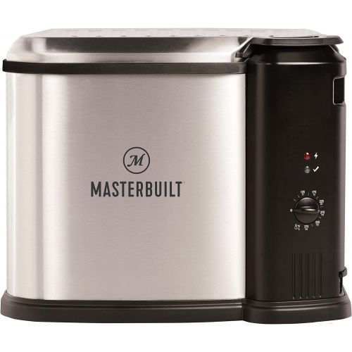  [아마존베스트]Masterbuilt MB20012420 Electric Fryer Boiler, Steamer, 10 Liter, Silver