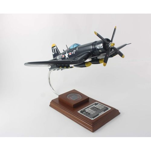  Mastercraft Collection MCRSF4U4JTW F4U-4 Corsair Jim Tobul 1/32 Scale Model with Real Plane Relic