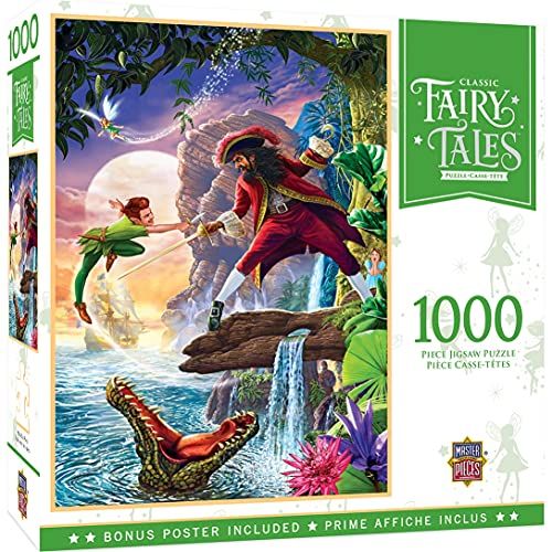 마스터피스 1000 Piece Jigsaw Puzzle for Adult, Family, Or Kids Peter Pan by Masterpieces 19.25X26.75 Family Owned American Puzzle Company