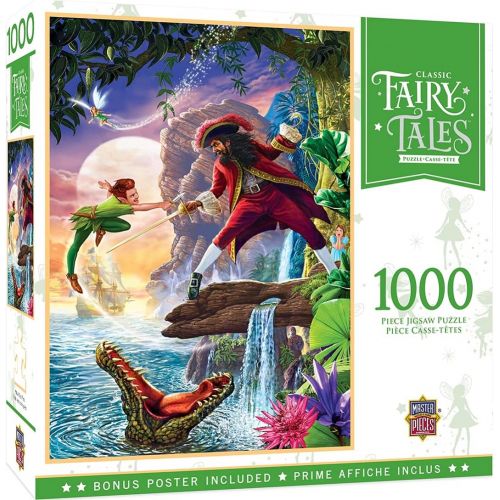 마스터피스 1000 Piece Jigsaw Puzzle for Adult, Family, Or Kids Peter Pan by Masterpieces 19.25X26.75 Family Owned American Puzzle Company