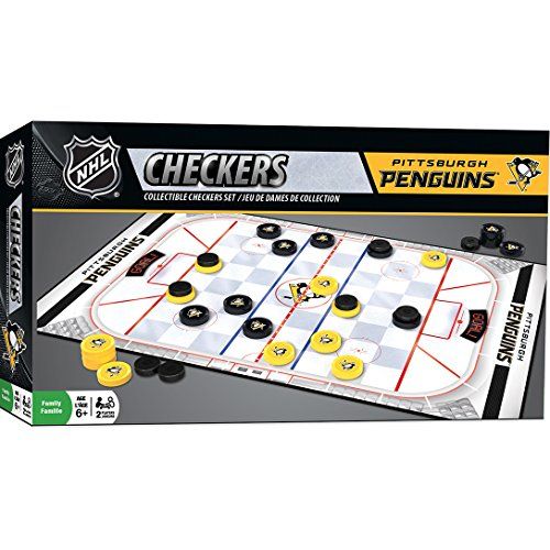 마스터피스 MasterPieces NHL Pittsburgh Penguins Checkers Board Game