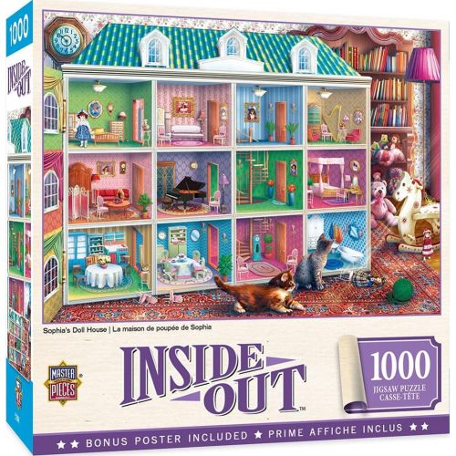 마스터피스 1000 Piece Jigsaw Puzzle For Adult, Family, Or Kids - SophiaS Dollhouse By Masterpieces - 19.25X26.75 - Family Owned American Puzzle Company