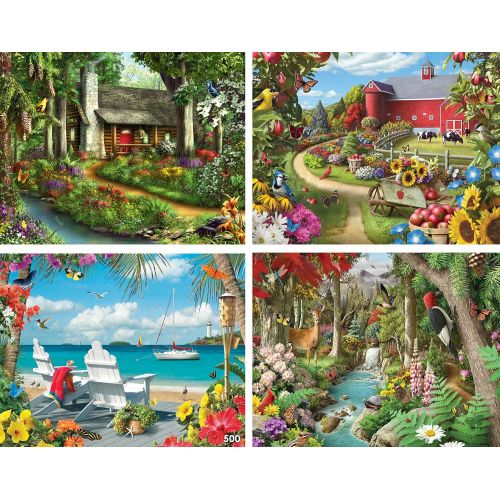 마스터피스 MasterPieces Alan Giana Collection - Country & Garden Scenes 12 Pack Jigsaw Puzzles