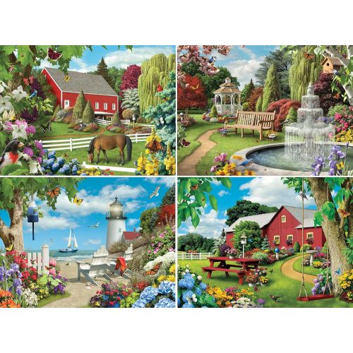 마스터피스 MasterPieces Alan Giana Collection - Country & Garden Scenes 12 Pack Jigsaw Puzzles